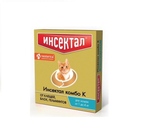 ИНСЕКТАЛ Комбо Капли для кошек 1-4кг