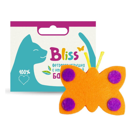 Игрушка Bliss с кошачьей мятой Бабочка