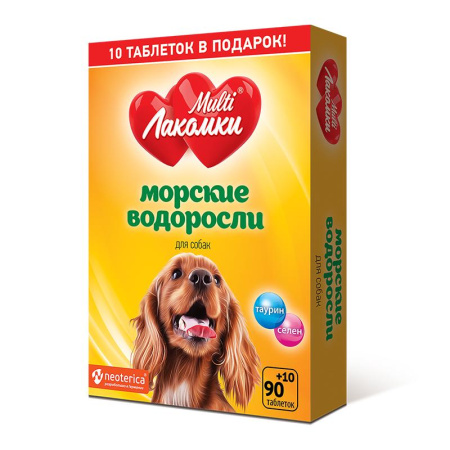 MultiЛакомки Морские водоросли для собак 100 таб.