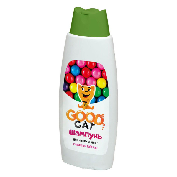 Good Cat шампунь д/кошек и котят с ароматом BUBLE GUM 250мл