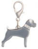 Адресник HELLO PET "Силуэт" Боксер со стразами 30*25мм,гравировка 19014