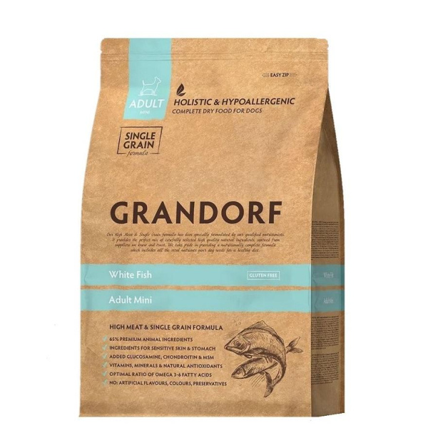 GRANDORF DOG White Fish MINI (белая рыба для собак мини пород) 3 кг