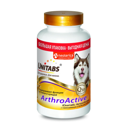 ЮНИТАБС ArtroActive c Q10 д/собак 200 таб.