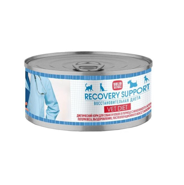 Solid Natura VET Recovery Support диета для кошек и собак влажный 0,1 кг