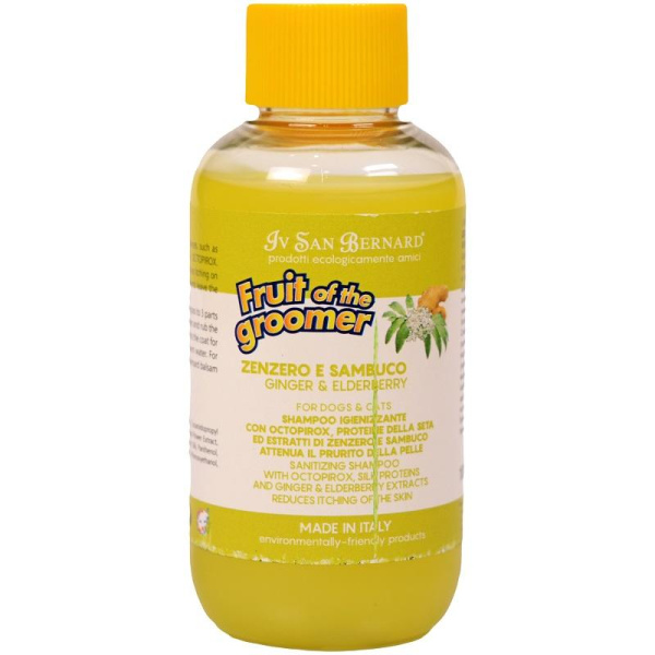 ISB Fruit of the Grommer Ginger&Elderbery Шампунь д/любого типа шерсти против раздр. и перхоти 100мл