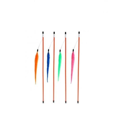 sh-07918 Gosi Дразнилка для кошек Neon "Неоновые хвостики" деревянная палочка