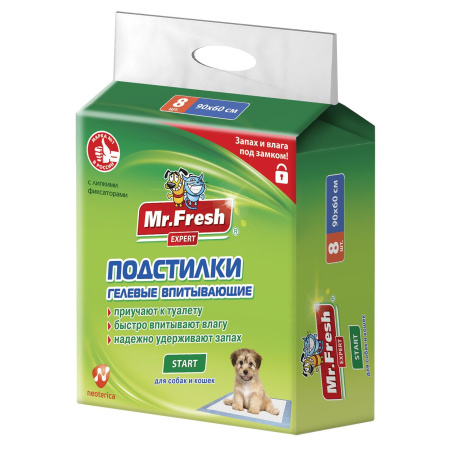 Мр.ФРЕШ Expert пеленки д/ежедневного применения Start 90*60 (8 шт)