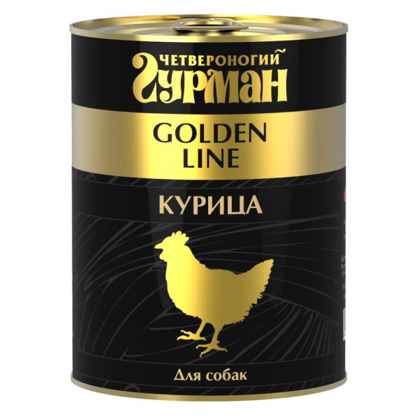 Четвероногий гурман Голден 340 г Курица натуральная в желе для собак