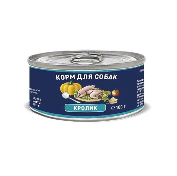 Solid Natura Holistic консервы д/собак Кролик 0,1кг