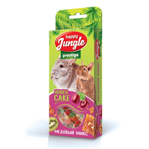 HAPPY JUNGLE Престиж Корзинки для грызунов медовый микс 3 шт. 85 г
