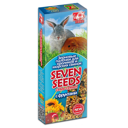 SEVEN SEEDS Палочки д/кроликов и морских свинок с фруктами 2шт (1*22) S409