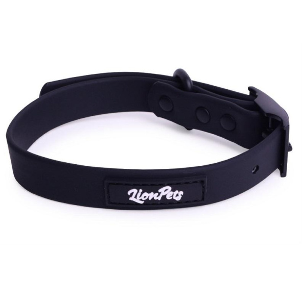 Ошейник из биотана LionPets с метал.пряжкой LPO-00520-1 Черный,Размер L (ош 33-55см,ширина 1,9см)