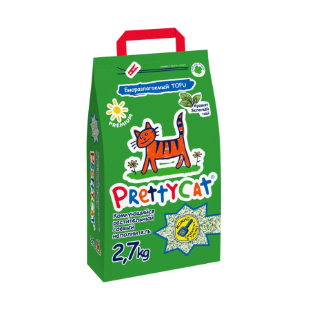 PRETTY CAT TOFU соевый "Зеленый чай" 5 кг