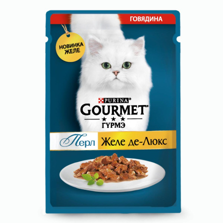 Gourmet Перл пауч желе делюкс говядина 75г