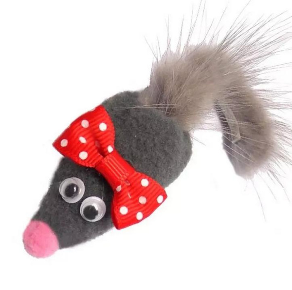 sh-07229 Игрушка Мышь с норковым хвостом МИККИ GoSi