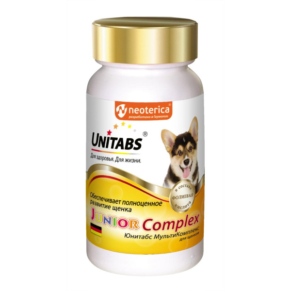 ЮНИТАБС JuniorComplex с В9 д/щенков 100 таб.